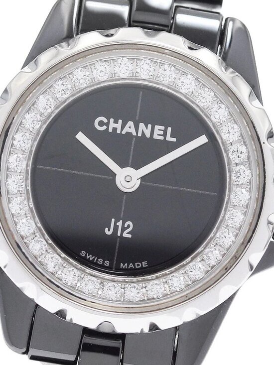 CHANEL J12 XS H5235 Black ceramic diamond black Dial Quartz Ladies Watch_904660 main image 6